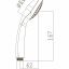 Душевая лейка 1 режим  80*220 / LeMark  LM0211C  (блистер)**